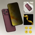 iPhone 17 / 16 Pro Kijelzővédő Üvegfólia - Wozinsky EasyFit Privacy Glass x 2 db