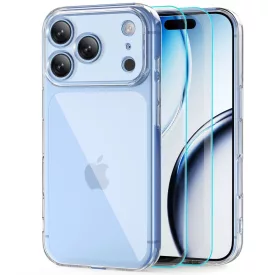   iPhone 18 Pro Max / 17 Pro Max Tok - Tech-Protect FlexAir + 2x Kijelzővédő Üvegfólia - Átlátszó