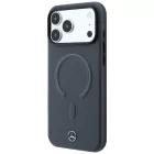 iPhone 18 Pro / 17 Pro Telefon Tok - Mercedes Leather 3D MagSafe - Antracit