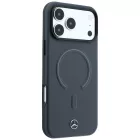 iPhone 18 Pro / 17 Pro Telefon Tok - Mercedes Leather 3D MagSafe - Antracit