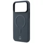 iPhone 18 Pro / 17 Pro Telefon Tok - Mercedes Leather 3D MagSafe - Antracit