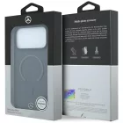 iPhone 18 Pro / 17 Pro Telefon Tok - Mercedes Leather 3D MagSafe - Antracit