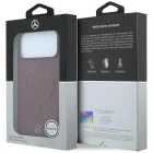 iPhone 18 Pro / 17 Pro Tok - Mercedes Leather 3D MagSafe - Bordó