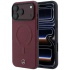 iPhone 18 Pro Max / 17 Pro Max Tok - Mercedes Leather 3D MagSafe - Bordó