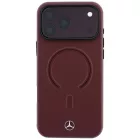 iPhone 18 Pro Max / 17 Pro Max Tok - Mercedes Leather 3D MagSafe - Bordó