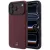 iPhone 18 Pro Max / 17 Pro Max Tok - Mercedes Leather Semi Wrap Iconic Line MagSafe - Bordó