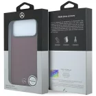 iPhone 18 Pro Max / 17 Pro Max Tok - Mercedes Leather Semi Wrap Iconic Line MagSafe - Bordó