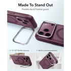 iPhone 18 Pro / 17 Pro Tok - ESR Classic Hybrid Kickstand MagSafe - Áttetsző-Bordó