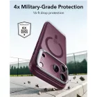 iPhone 18 Pro / 17 Pro Tok - ESR Classic Hybrid Kickstand MagSafe - Áttetsző-Bordó