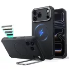 iPhone 18 Pro / 17 Pro Tok - ESR Cyber Tough Kickstand MagSafe - Fekete