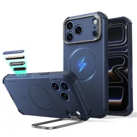   iPhone 18 Pro / 17 Pro Tok - ESR Cyber Tough Kickstand MagSafe - Kék