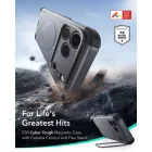 iPhone 18 Pro / 17 Pro Tok - ESR Cyber Tough Kickstand MagSafe - Szürke