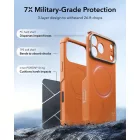 iPhone 18 Pro / 17 Pro Tok - ESR Cyber Tough Kickstand MagSafe - Narancs