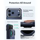iPhone 18 Pro Max / 17 Pro Max Tok - ESR Cyber Tough Kickstand MagSafe - Kék