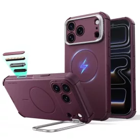   iPhone 18 Pro Max / 17 Pro Max Tok - ESR Cyber Tough Kickstand MagSafe - Bordó