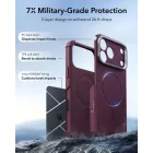 iPhone 18 Pro Max / 17 Pro Max Tok - ESR Cyber Tough Kickstand MagSafe - Bordó