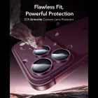 iPhone 18 Pro / 18 Pro Max Lencsevédő - ESR Armorite Camera Lens Protector - Sötét Cseresznye