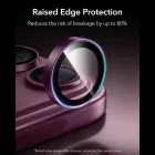 iPhone 18 Pro / 18 Pro Max Lencsevédő - ESR Armorite Camera Lens Protector - Sötét Cseresznye