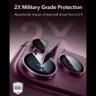 iPhone 18 Pro / 18 Pro Max Lencsevédő - ESR Armorite Camera Lens Protector - Sötét Cseresznye