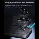 iPhone 18 Pro / 18 Pro Max Lencsevédő - ESR Armorite Camera Lens Protector - Fekete x 2 db