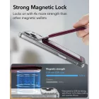 ESR Classic RFID Mágneses Kártyatartó Állvány MagSafe - Sötét Cseresznye