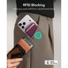 ESR Classic RFID Mágneses Kártyatartó Állvány MagSafe - Sötét Cseresznye