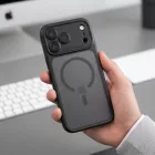 iPhone 18 Pro Max / 17 Pro Max Tok - Tech-Protect MagPeak MagSafe CC - Áttetsző-Fekete