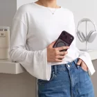 iPhone 18 Pro / 17 Pro Tok - Tech-Protect MagPeak MagSafe CC - Sötét Cseresznye