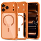 iPhone 18 Pro Max / 17 Pro Max Tok - Tech-Protect MagPeak MagSafe CC - Átlátszó-Narancs