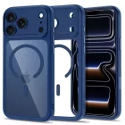 iPhone 18 Pro Max / 17 Pro Max Tok - Tech-Protect MagPeak MagSafe CC - Átlátszó-Sötétkék