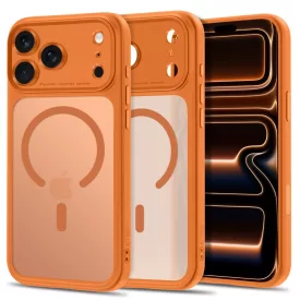   iPhone 18 Pro Max / 17 Pro Max Tok - Tech-Protect MagPeak MagSafe CC - Áttetsző-Narancs