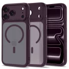 iPhone 18 Pro Max / 17 Pro Max Tok - Tech-Protect MagPeak MagSafe CC - Sötét Cseresznye