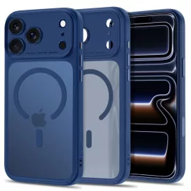   iPhone 18 Pro Max / 17 Pro Max Tok - Tech-Protect MagPeak MagSafe CC - Áttetsző-Sötétkék