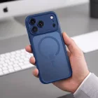 iPhone 18 Pro Max / 17 Pro Max Tok - Tech-Protect MagPeak MagSafe CC - Áttetsző-Sötétkék