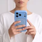 iPhone 18 Pro Max / 17 Pro Max Tok - Tech-Protect MagPeak MagSafe CC - Áttetsző-Világoskék