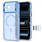 iPhone 18 Pro Max / 17 Pro Max Tok - Tech-Protect MagPrime MagSafe CC - Áttetsző-Világoskék