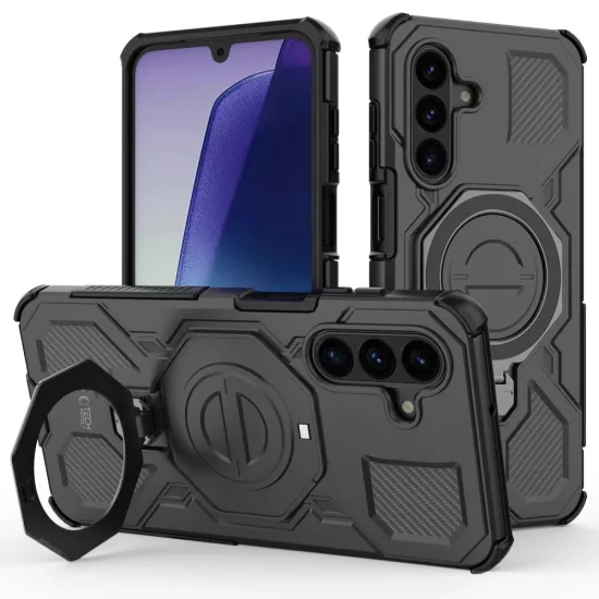 Samsung Galaxy A17 / A18 4G / 5G Tok - Tech-Protect TacticStand MagSafe - Matt Fekete