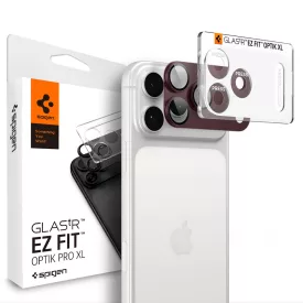   iPhone 18 Pro Max Kameravédő - Spigen Glas.tR EZ Fit Optik Pro XL - Sötét Cseresznye