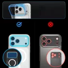 iPhone 18 Pro Max Kameravédő - Spigen Glas.tR EZ Fit Optik Pro XL - Sötét Cseresznye