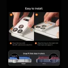 iPhone 18 Pro Max Kameravédő - Spigen Glas.tR EZ Fit Optik Pro XL - Sötétszürke