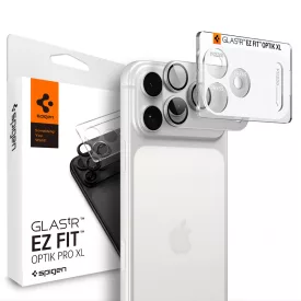   iPhone 18 Pro Max Kameravédő - Spigen Glas.tR EZ Fit Optik Pro XL - Ezüst