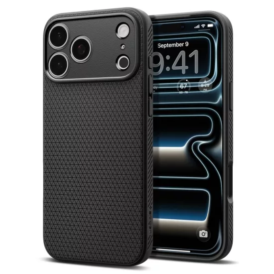 iPhone 18 Pro / 17 Pro Tok - Spigen Liquid Air - Fekete