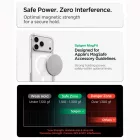 iPhone 18 Pro - 17 Pro Tok - Spigen Liquid Crystal MagSafe - Átlátszó-Fehér