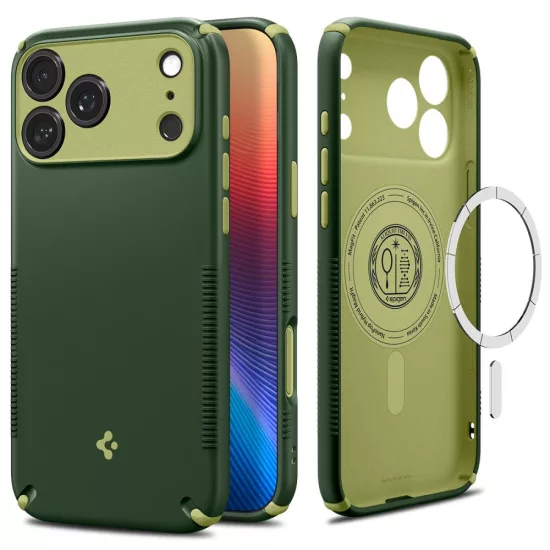 iPhone 18 Pro / 17 Pro Tok - Spigen Nano Pop Hybrid MagSafe - Zöld