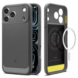   iPhone 18 Pro / 17 Pro Tok - Spigen Rugged Armor MagSafe - Szürke