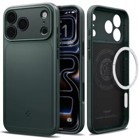iPhone 18 Pro / 17 Pro Tok - Spigen Thin Fit MagSafe - Zöld