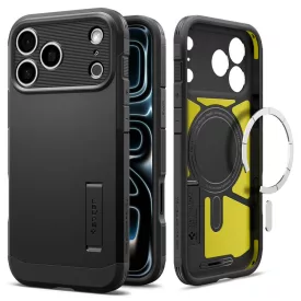   iPhone 18 Pro / 17 Pro Tok - Spigen Tough Armor MagSafe - Fekete