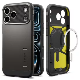   iPhone 18 Pro / 17 Pro Tok - Spigen Tough Armor T MagSafe - Gunmetal