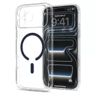 iPhone 18 Pro Max / 17 Pro Max Tok - Spigen Ultra Hybrid MagSafe - Átlátszó-Kék
