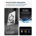 iPhone 18 Pro Max / 17 Pro Max Tok - Spigen Ultra Hybrid MagSafe - Átlátszó-Kék